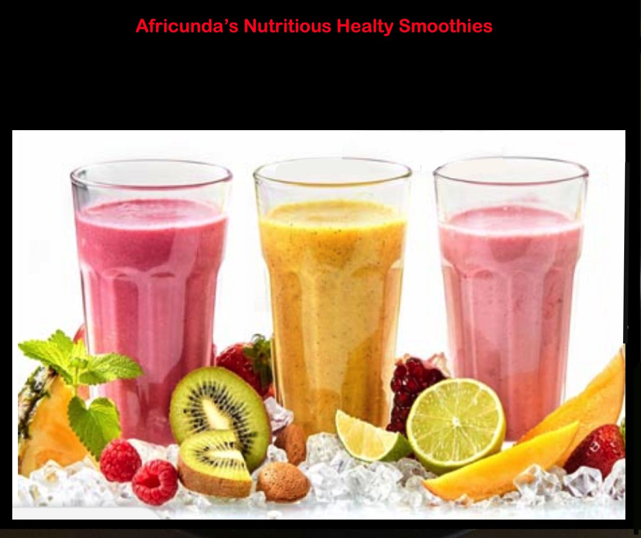 Healthy Organic Fruit and Vegetable Smoothies